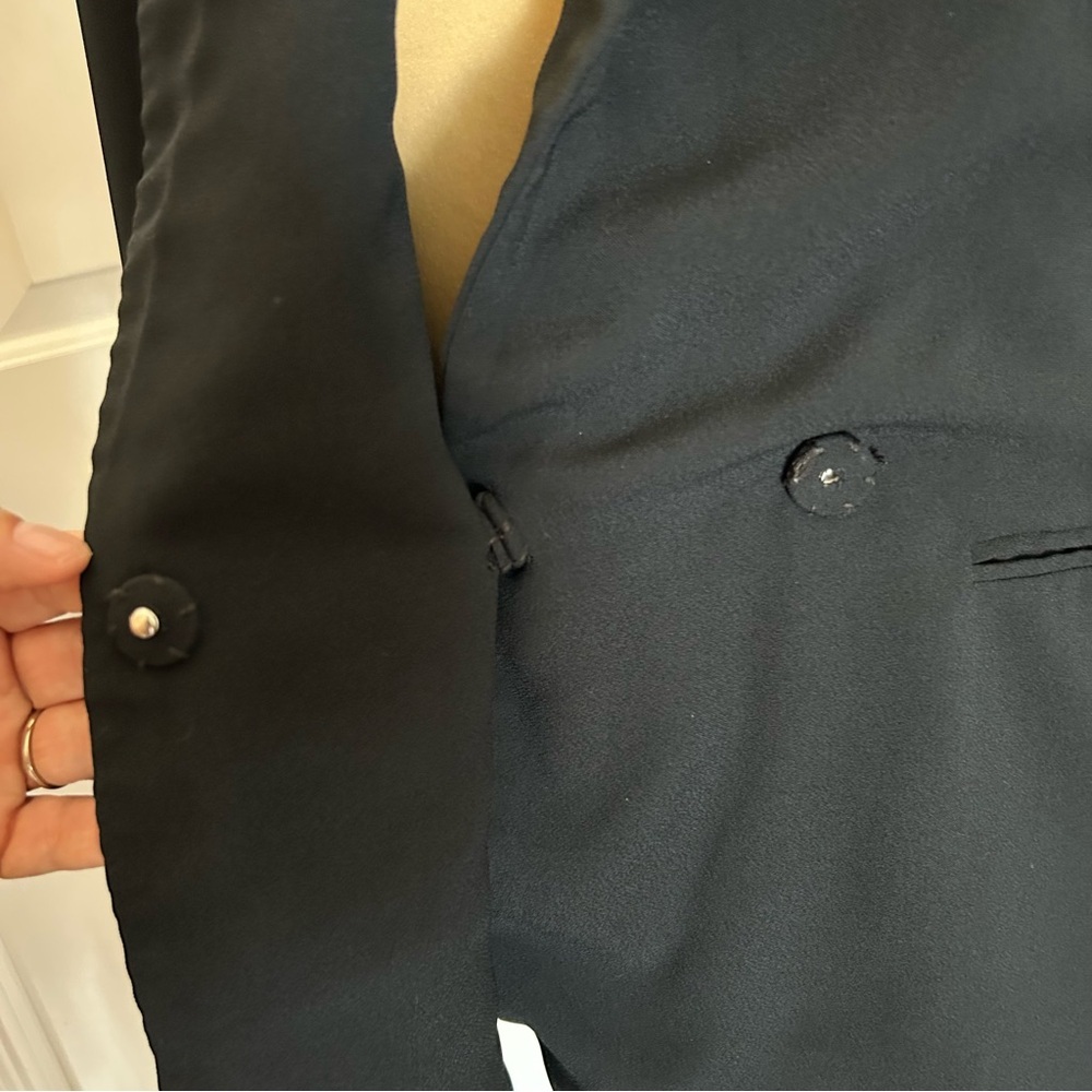 Madewell Womens Black Blazer Size 4 - Picture 7 of 11